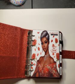 Gray hair black A6 binder
