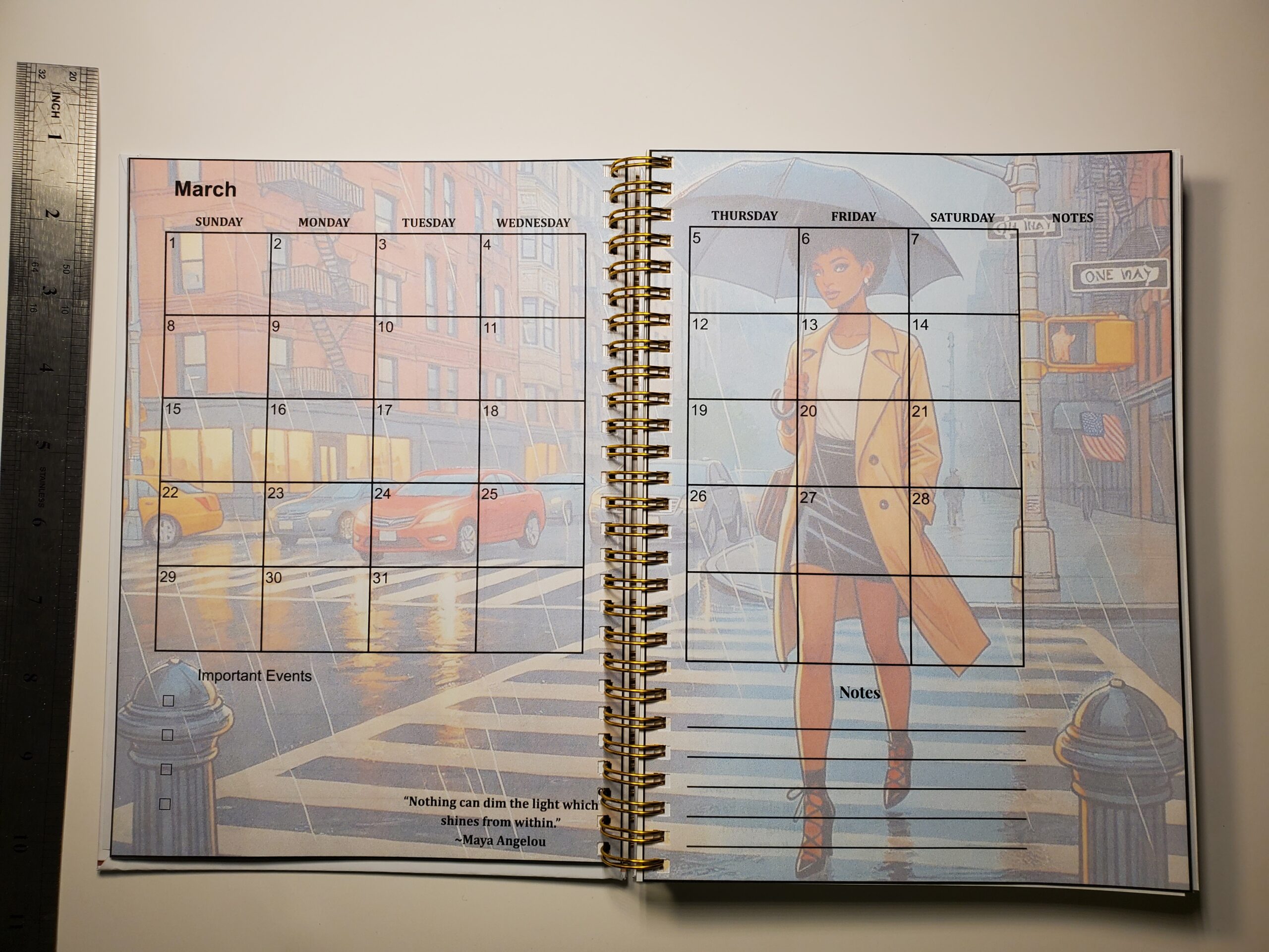 Small Double Wired Planner - Customized