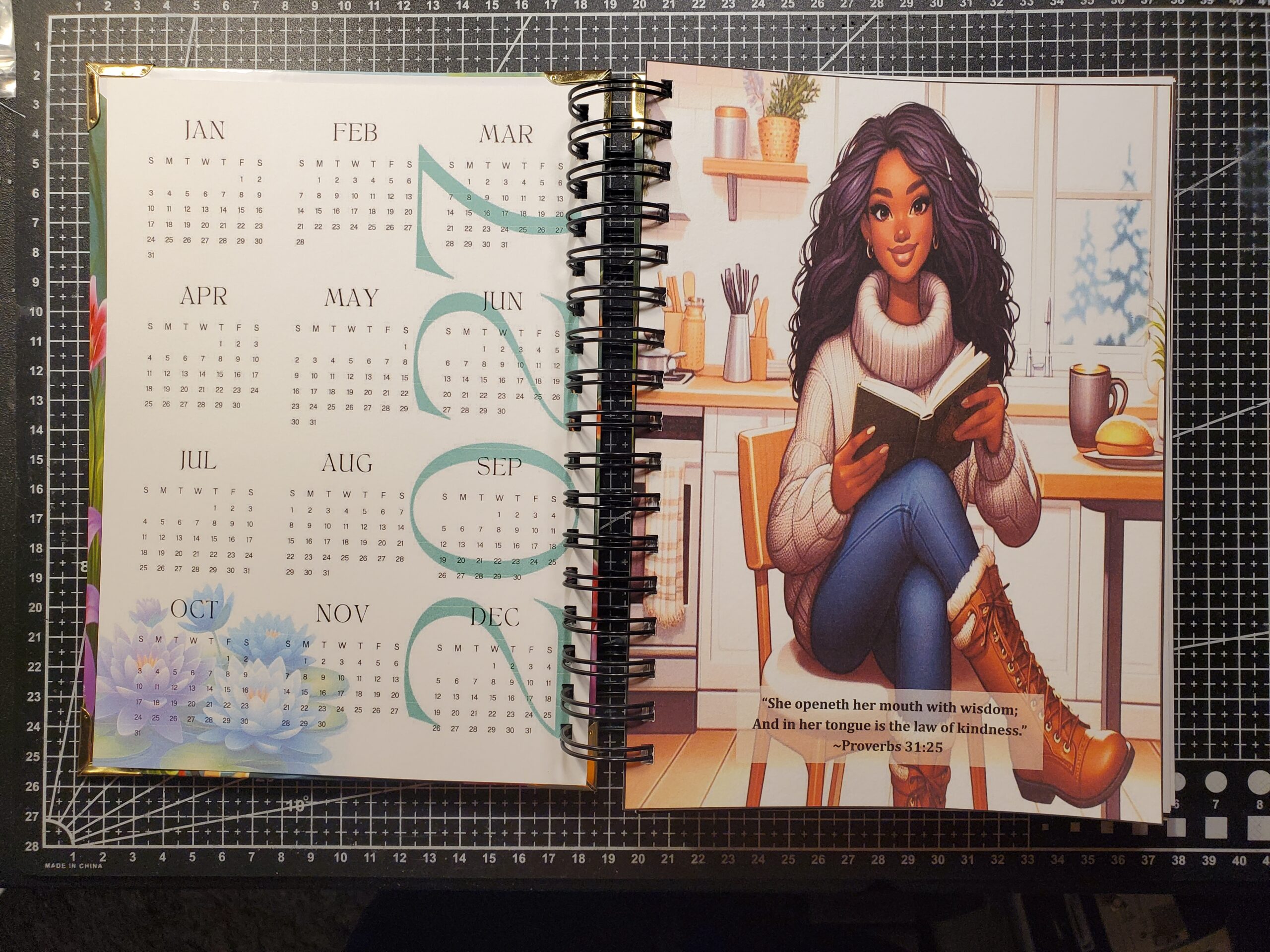 Medium Double Wired Planner - Customized